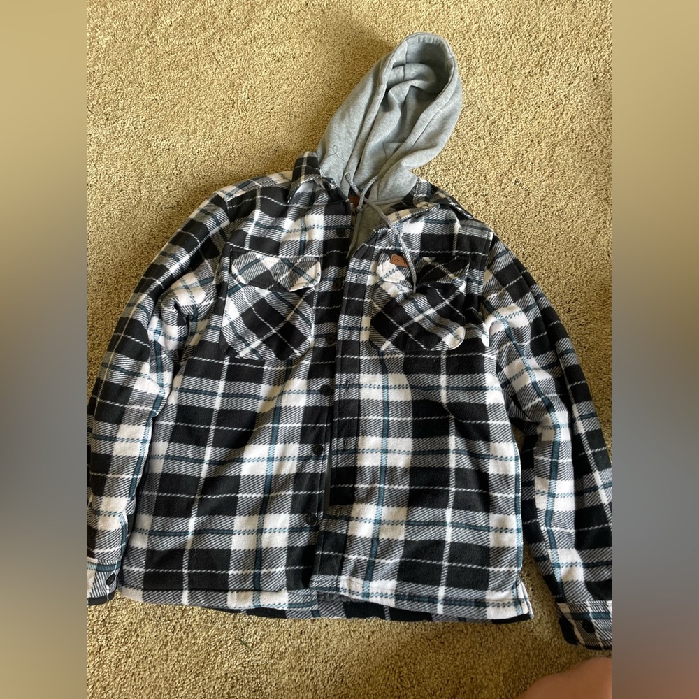 Mountain Ridge hooded flannel jacket